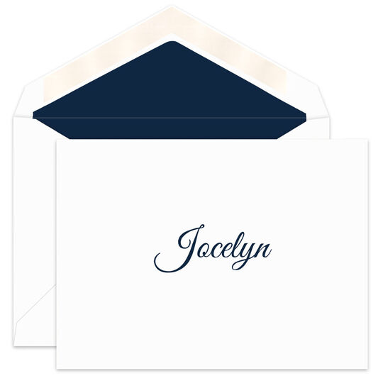 Jocelyn Folded Note Cards - Raised Ink